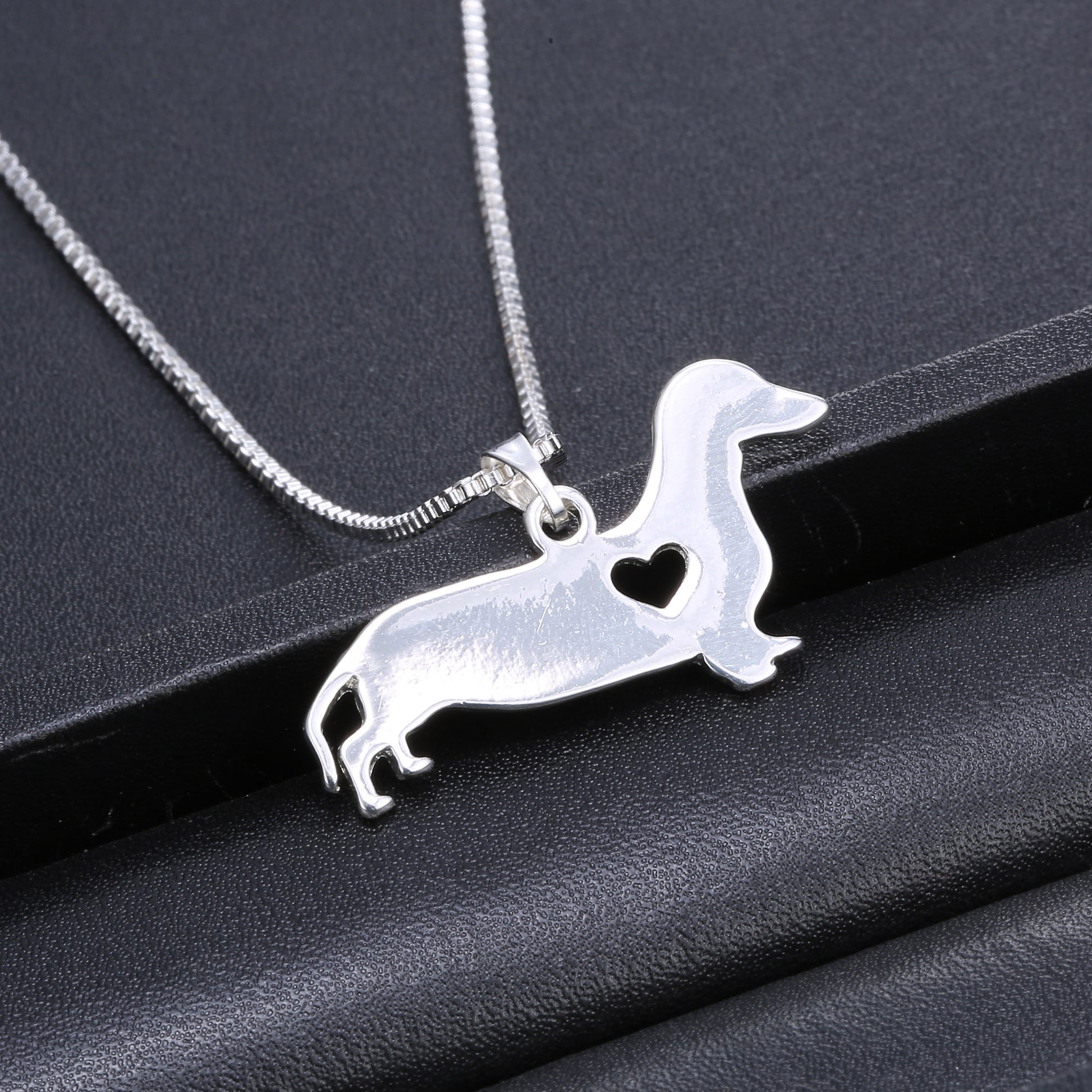 Dachshund Necklace Sterling Silver - Dachshund shop.jpg