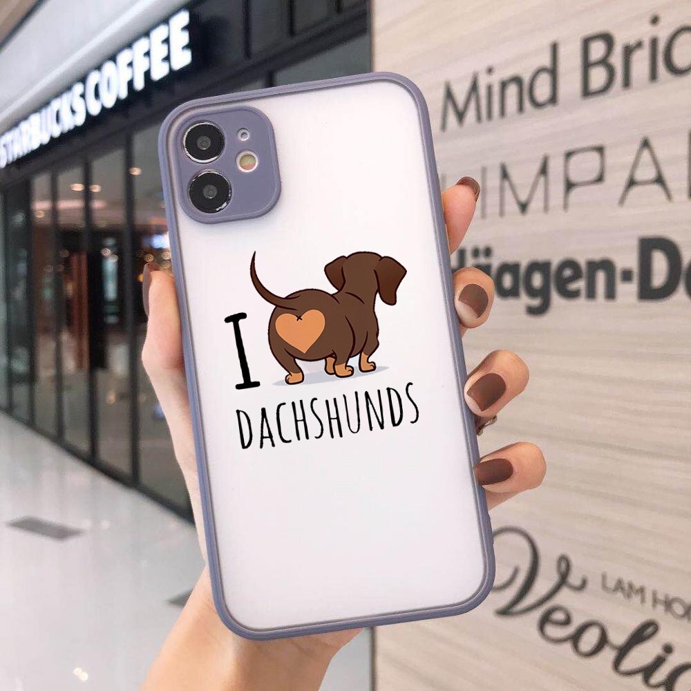 Dachshunds Phone Case For iPhone Transparent Hard Cover - Dachshund shop.jpg