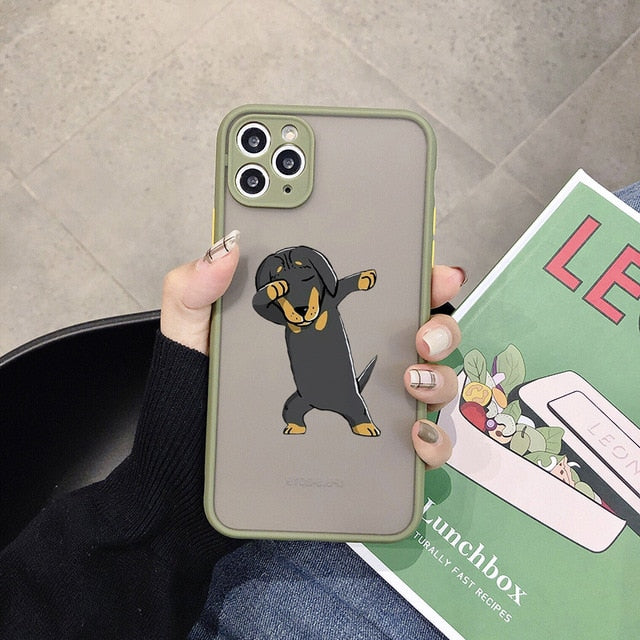 Dachshunds Phone Case For iPhone Transparent Hard Cover - Dachshund shop.jpg