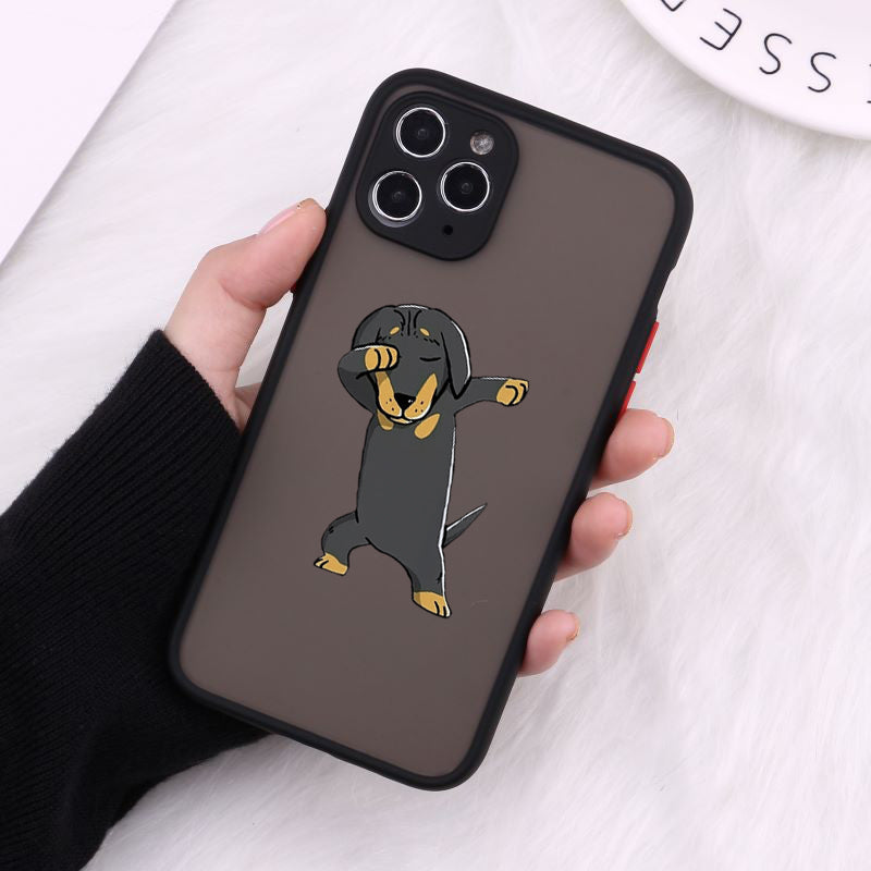 Dachshunds Phone Case For iPhone Transparent Hard Cover - Dachshund shop.jpg