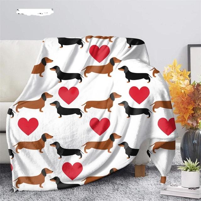 Dachshund Blanket Puppy Pattern - Dachshund shop.jpg