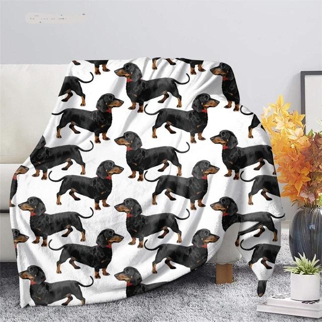 Dachshund Blanket Puppy Pattern - Dachshund shop.jpg