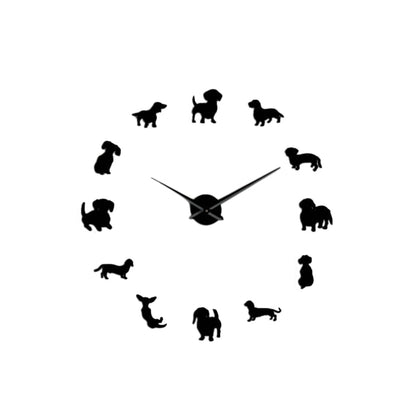 DIY Dachshund Wall Clock with Mirror Effect -Dachshund Shop.jpg