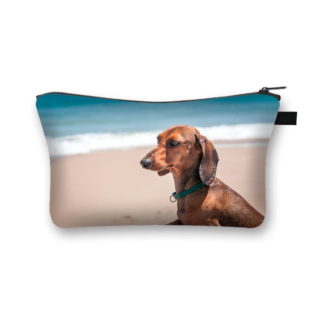 Dachshund Makeup Bag Travel Organizer Cosmetic Bag- Dachshund Shop.jpg