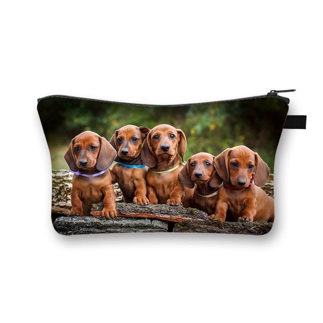 Dachshund Makeup Bag Travel Organizer Cosmetic Bag- Dachshund Shop.jpg