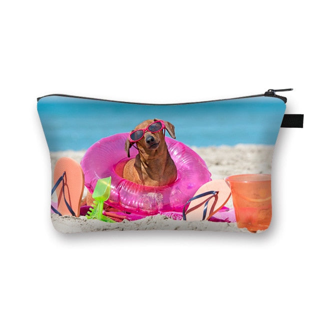 Dachshund Makeup Bag Travel Organizer Cosmetic Bag- Dachshund Shop.jpg