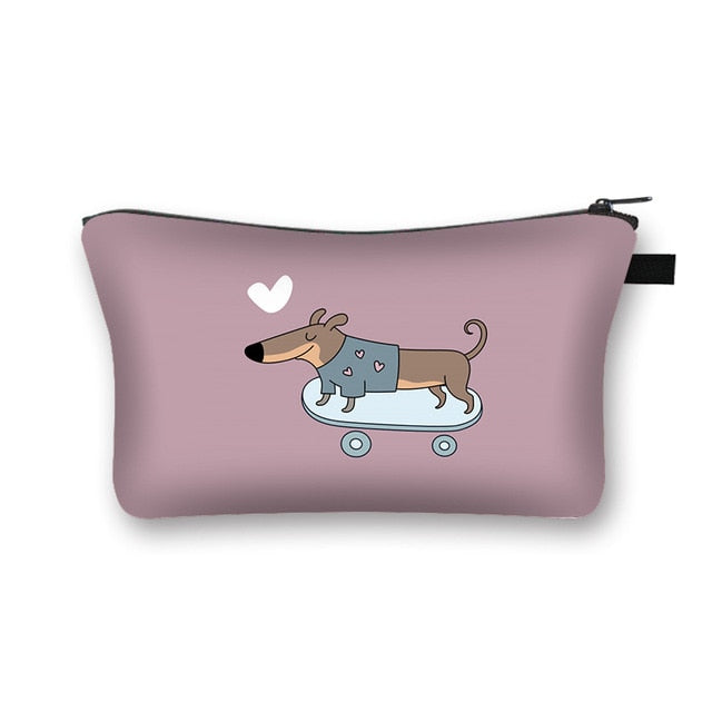 Dachshund Makeup Bag Travel Organizer Cosmetic Bag- Dachshund Shop.jpg