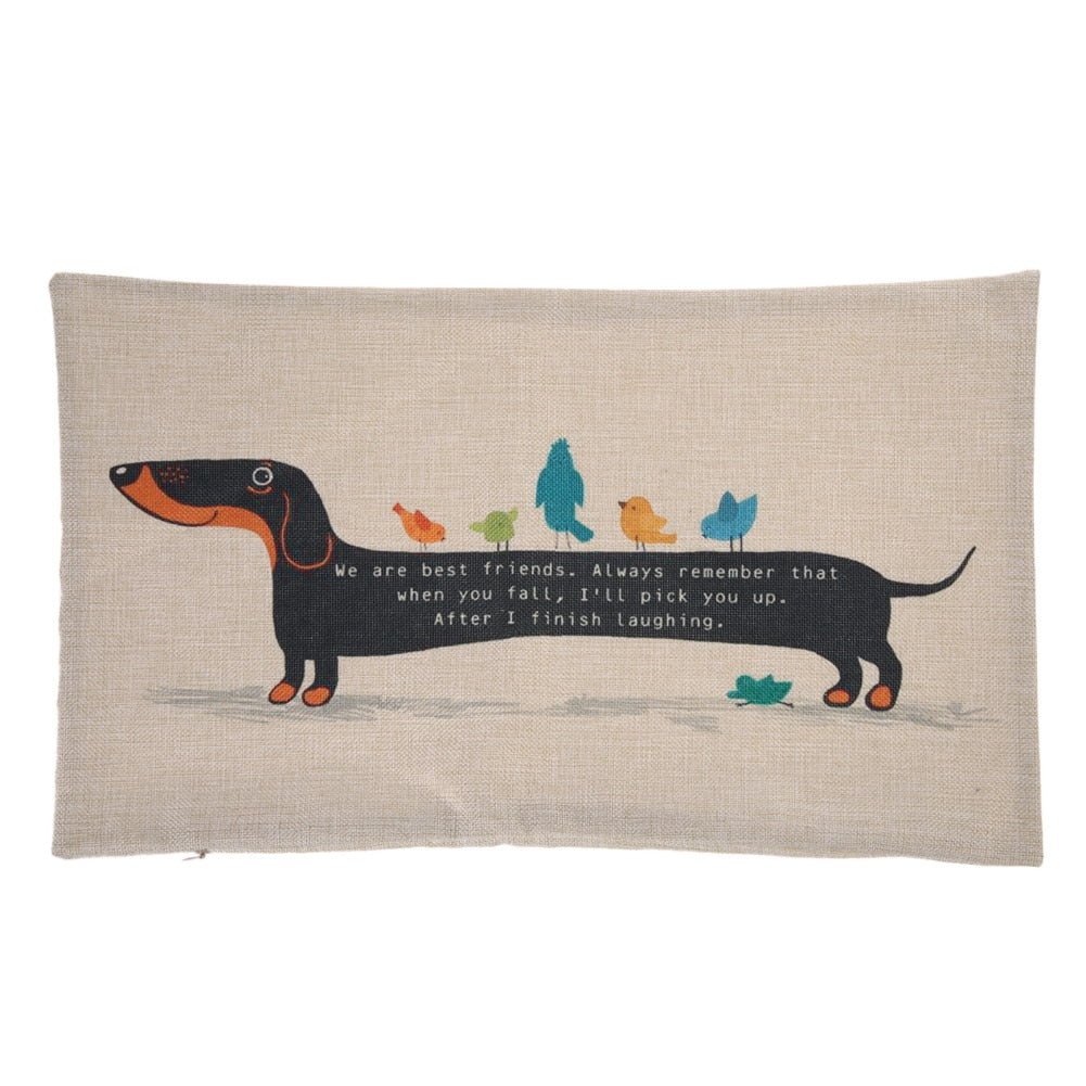 Dachshund Cushion Cover  cotton and linen Pillowcase - Dachshund shop.jpg